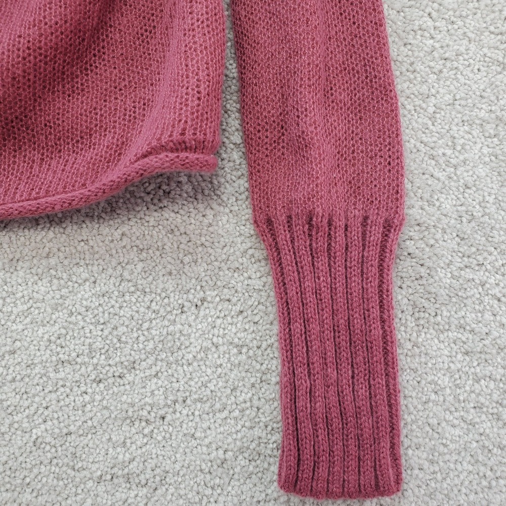 SO Goods for Life Bardot Sweater Womens Medium Dusty Mauve Acrylic Ribbed Cuffs - Picture 3 of 10